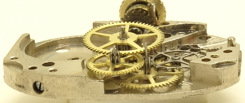 H.F.Bauer B568: side view of the gear train