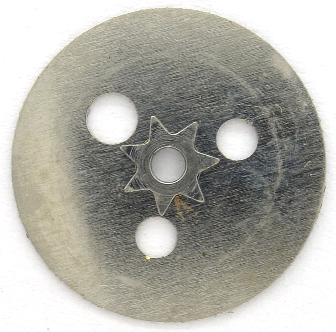 Bottom of the weekday disc Citizen 4103: Bottom of the weekday disc