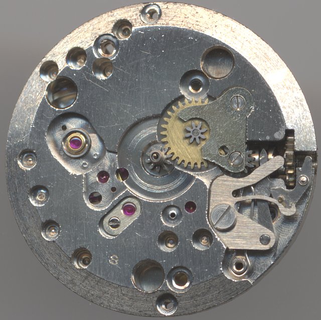 DuRoWe 1032: dial side view of the 17j version