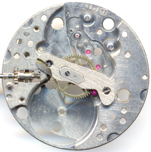 Felsa 465N: base plate with minute wheel