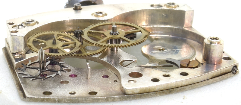 side view of the gear train Förster 2075: side view of the gear train