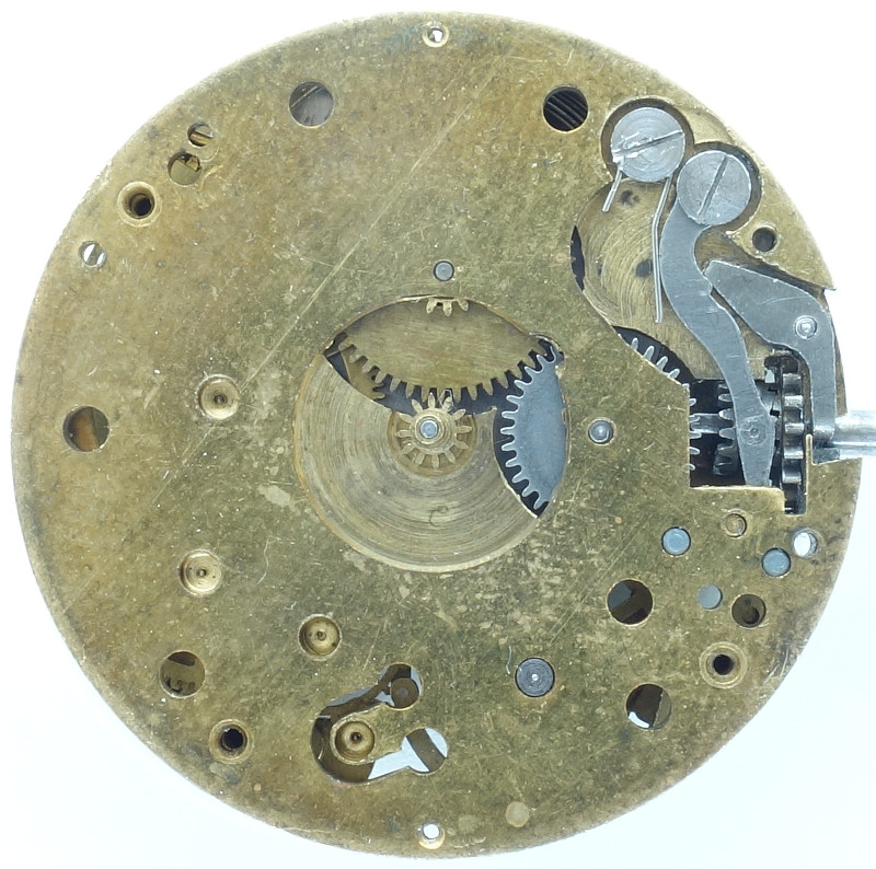 dial side without hour wheel