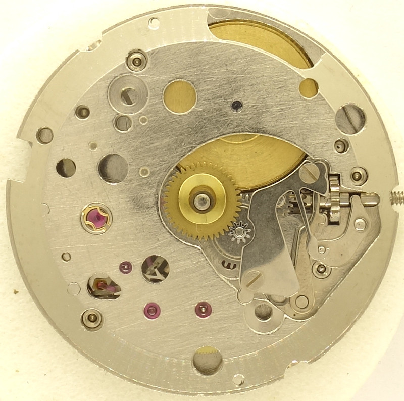 Peseux 7040: dial side, different execution