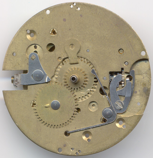 dial side with visible date indicator mechanism