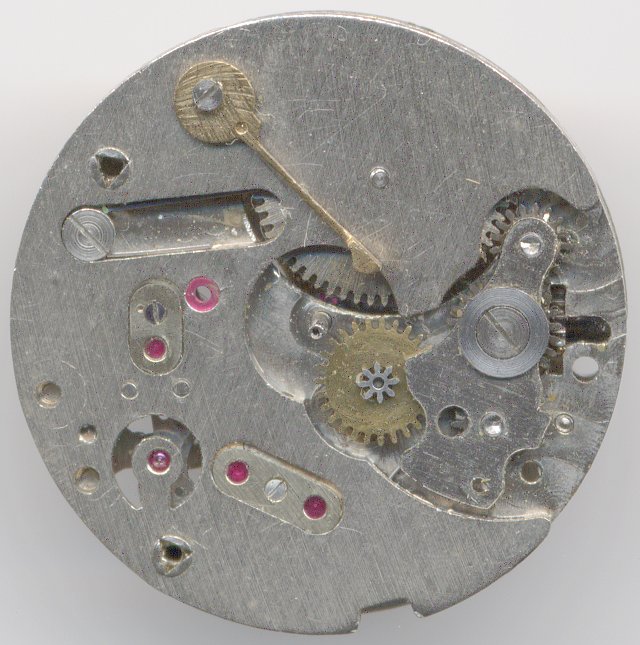 Uwersi 57/8 (SCI CLD pin lever) dial side without date indication but with blind jewel at 9:30