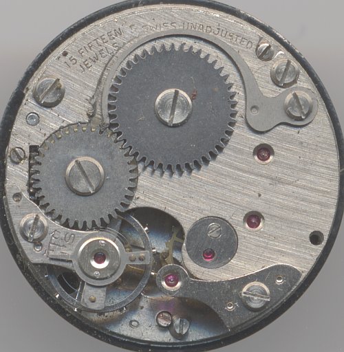 Pin lever movement with 15 jewels