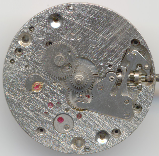 dial side and calendar mechanism, without date ring