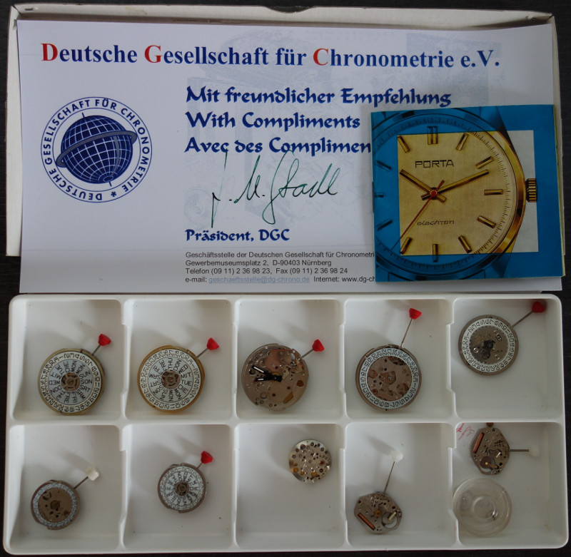 Donation from Josef M. Stadl / Deutsche Gesellschaft für Chronometrie (German Society for Chronometry) 