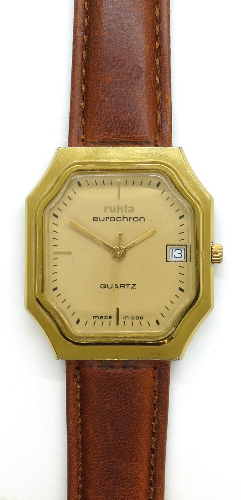 Ruhla Eurochron Herrenuhr Modell 13-33-34-24 F (different electronics) UMF 13-33: Ruhla Eurochron Herrenuhr Modell 13-33-34-24 F (different electronics)